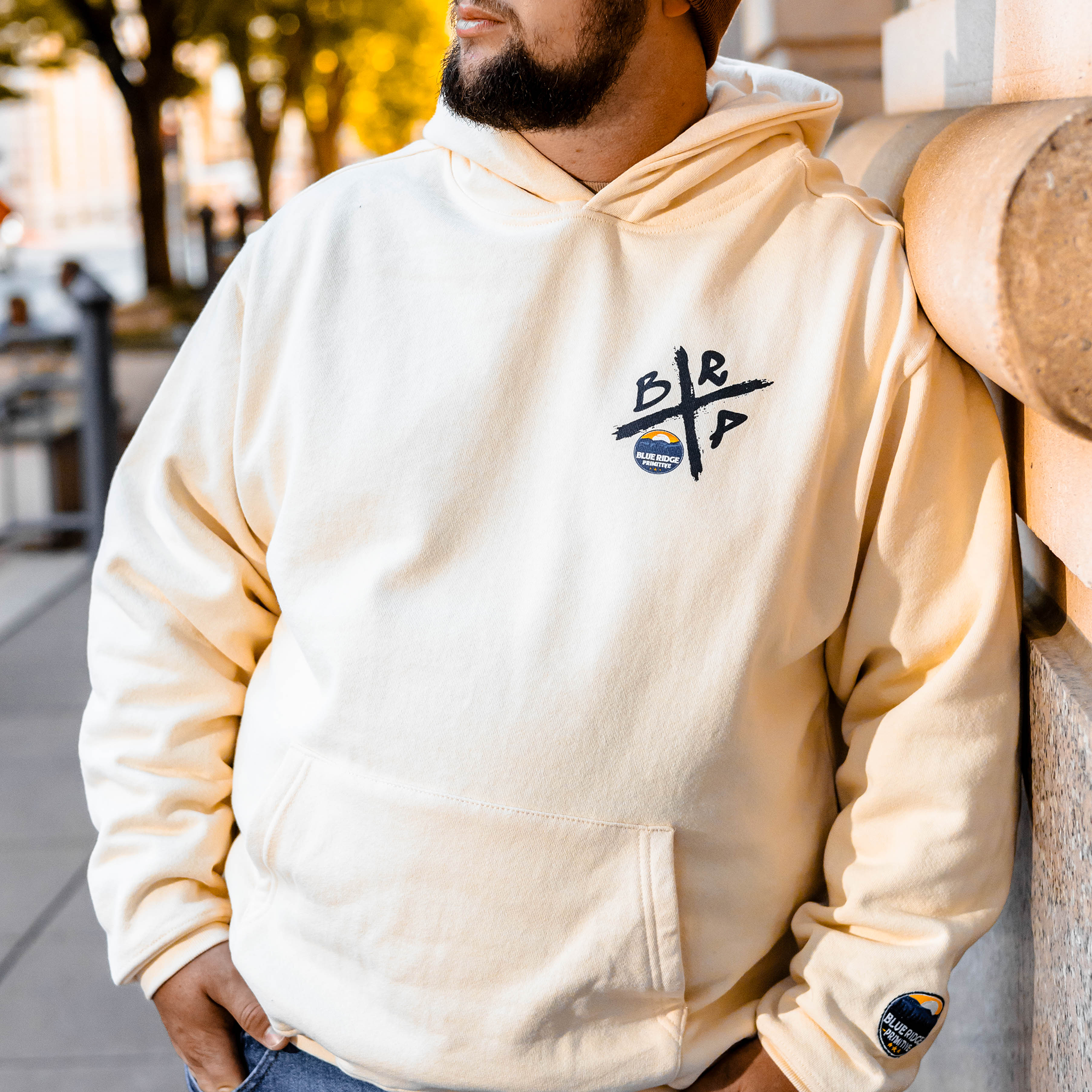 Crossbar Creme Hoodie - 1