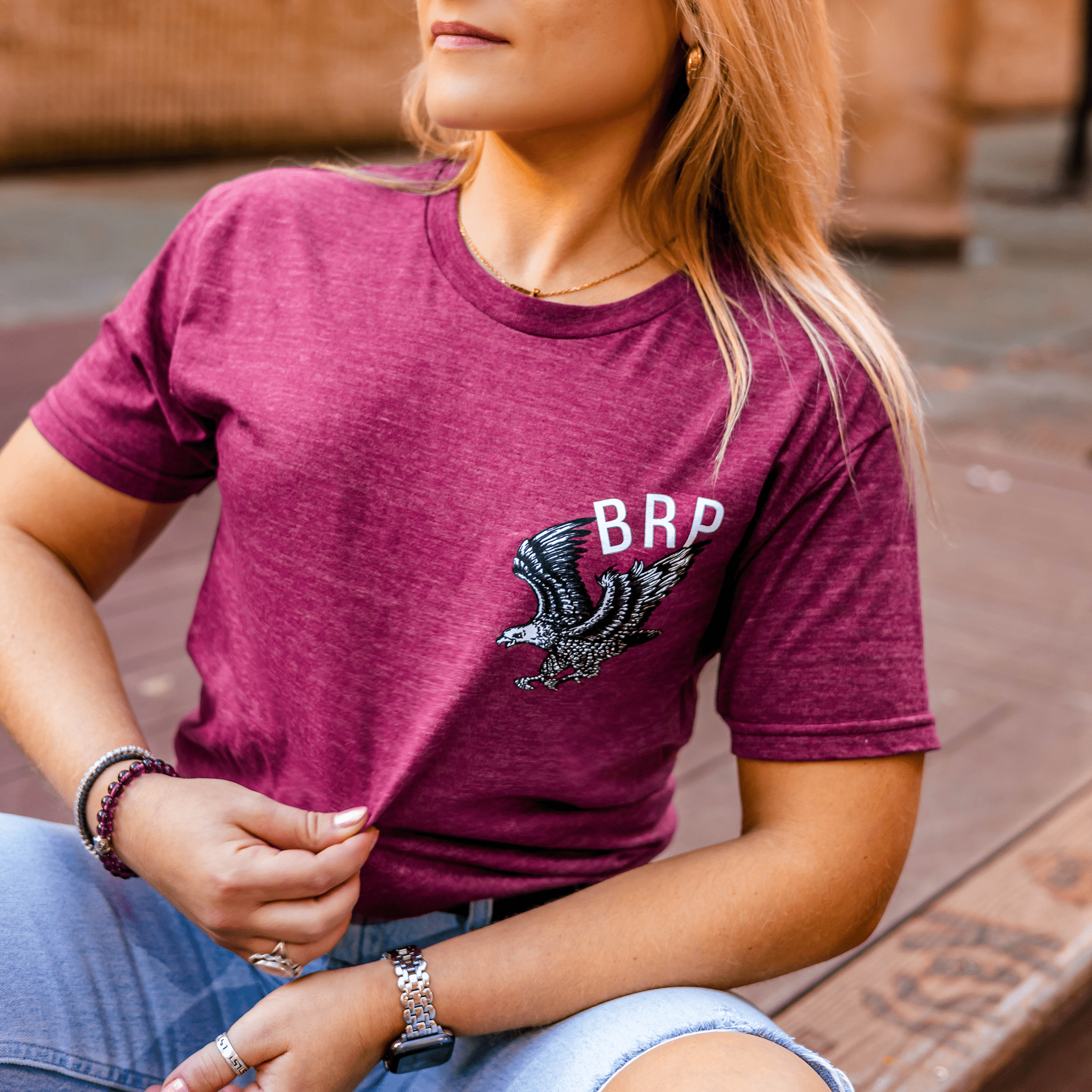 Eagle Trail Maroon Tee - 2