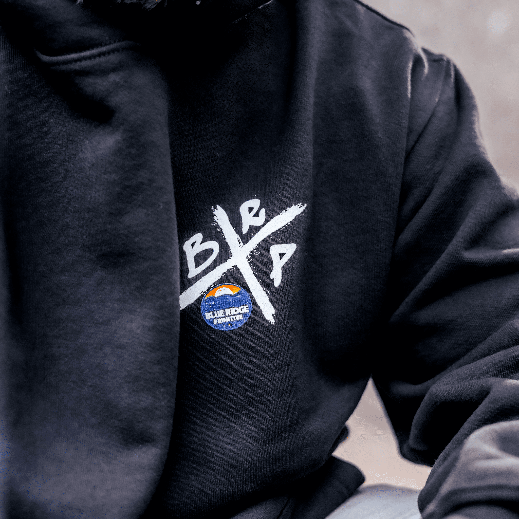 Blue Ridge Primitive Clothing Crossbar Hoodie Black Shop Online